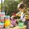32 Set Garden Plastic Pot Craft Kit DIY Flower Plant Crafts Nursery Pots with Stickers Flower Planting Growing Kit for Spring Summer Home Classroom School Creative DIY Art Project Activities